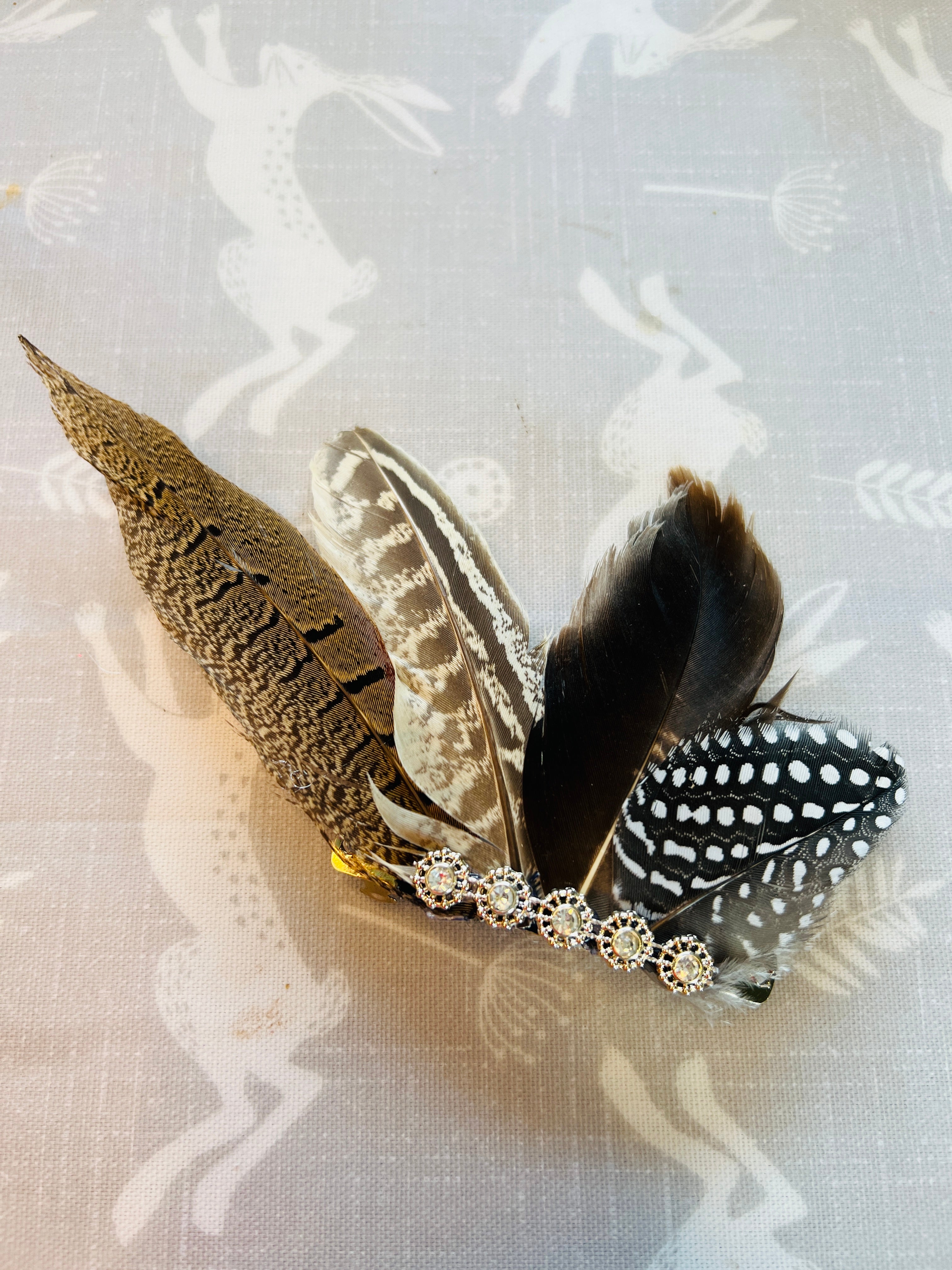 Feather Hat & Hair Brooches