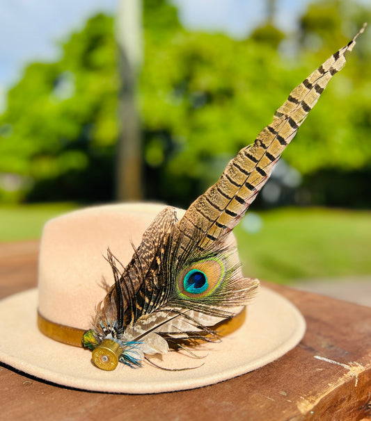 Feather Hat & Hair Brooches